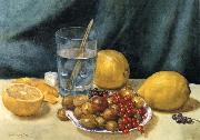 Hirst, Claude Raguet Still Life with Lemons,Red Currants,and Gooseberries